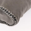 Stella MacCartney Chain Falabella Bag polyester Gray Silver 371223 Auth am9648-17