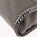 Stella MacCartney Chain Falabella Bag polyester Gray Silver 371223 Auth am9648-18