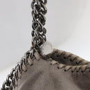 Stella MacCartney Chain Falabella Bag polyester Gray Silver 371223 Auth am9648-10