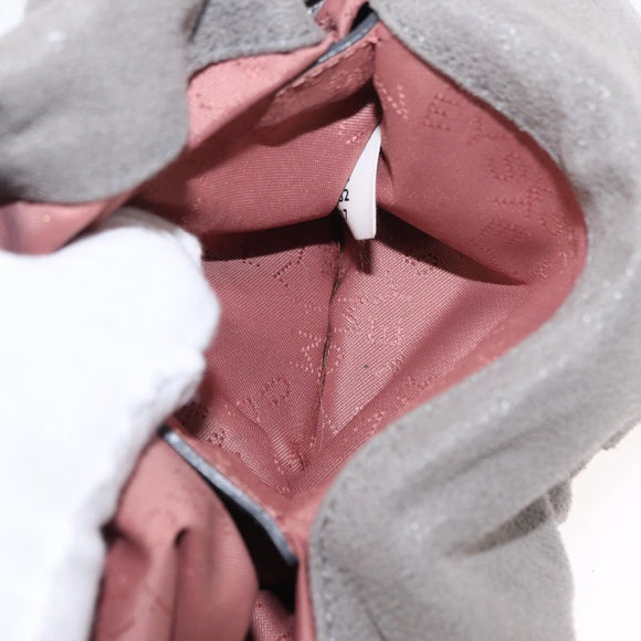 Stella MacCartney Chain Falabella Bag polyester Gray Silver 371223 Auth am9648