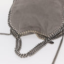 Stella MacCartney Chain Falabella Bag polyester Gray Silver 371223 Auth am9648-6