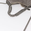 Stella MacCartney Chain Falabella Bag polyester Gray Silver 371223 Auth am9648-7