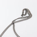 Stella MacCartney Falabella Chain Bag Suede Light Blue Silver 371223 Auth am9649-15