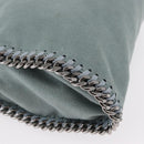 Stella MacCartney Falabella Chain Bag Suede Light Blue Silver 371223 Auth am9649-9