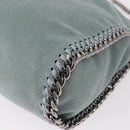 Stella MacCartney Falabella Chain Bag Suede Light Blue Silver 371223 Auth am9649-16