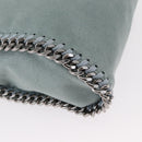 Stella MacCartney Falabella Chain Bag Suede Light Blue Silver 371223 Auth am9649-17