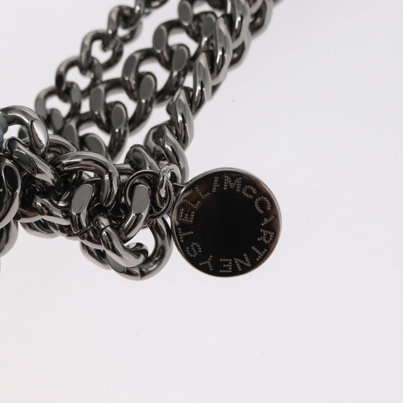 Stella MacCartney Falabella Chain Bag Suede Light Blue Silver 371223 Auth am9649