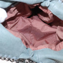 Stella MacCartney Falabella Chain Bag Suede Light Blue Silver 371223 Auth am9649-11