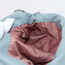 Stella MacCartney Falabella Chain Bag Suede Light Blue Silver 371223 Auth am9649-21