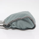 Stella MacCartney Falabella Chain Bag Suede Light Blue Silver 371223 Auth am9649-4