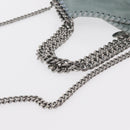 Stella MacCartney Falabella Chain Bag Suede Light Blue Silver 371223 Auth am9649-7