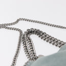 Stella MacCartney Falabella Chain Bag Suede Light Blue Silver 371223 Auth am9649-14