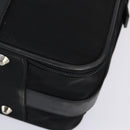 PRADA Trunk Nylon Black Silver Auth am9650-15