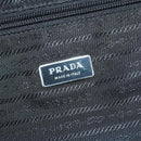 PRADA Trunk Nylon Black Silver Auth am9650-19