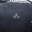 FENDI Zucchino Canvas Coin Purse Red Silver Auth am9652A-9