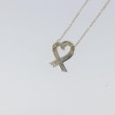 TIFFANY&Co. Loving Heart Necklace Ag925 Silver Auth am9653-11