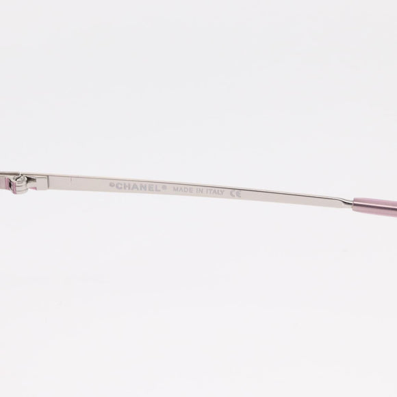 CHANEL COCO Mark Sunglasses metal Pink CC Auth am9657