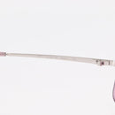 CHANEL COCO Mark Sunglasses metal Pink CC Auth am9657-11