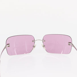 CHANEL COCO Mark Sunglasses metal Pink CC Auth am9657 - 0