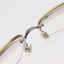 CHANEL COCO Mark Sunglasses metal Silver CC Auth am9658V-11