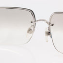 CHANEL COCO Mark Sunglasses metal Silver CC Auth am9658V-9