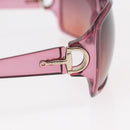 GUCCI Horsebit Sunglasses plastic Pink Auth am9659-7