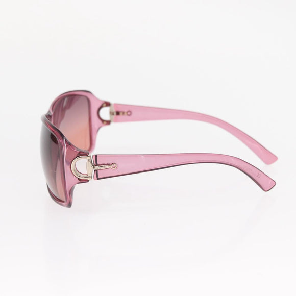 GUCCI Horsebit Sunglasses plastic Pink Auth am9659