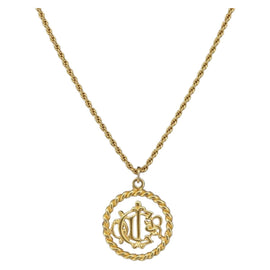 Christian Dior Necklace metal Gold Auth am9660
