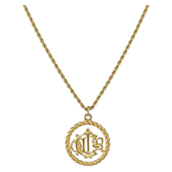 Christian Dior Necklace metal Gold Auth am9660