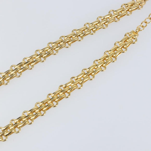 Christian Dior Necklace metal Gold Auth am9662