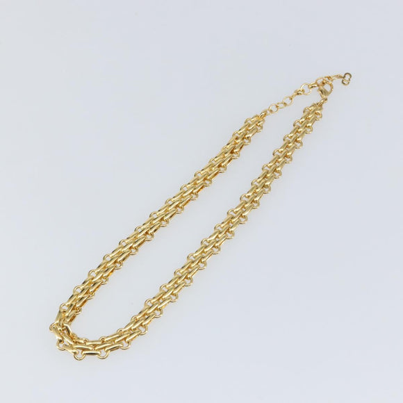 Christian Dior Necklace metal Gold Auth am9662
