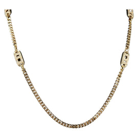 Christian Dior Necklace metal Gold Auth am9663