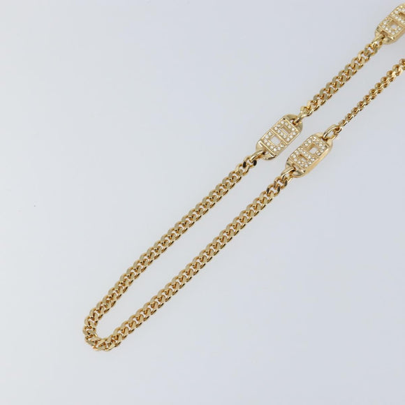 Christian Dior Necklace metal Gold Auth am9663