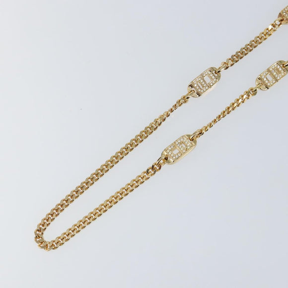 Christian Dior Necklace metal Gold Auth am9663