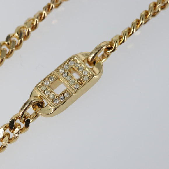 Christian Dior Necklace metal Gold Auth am9663