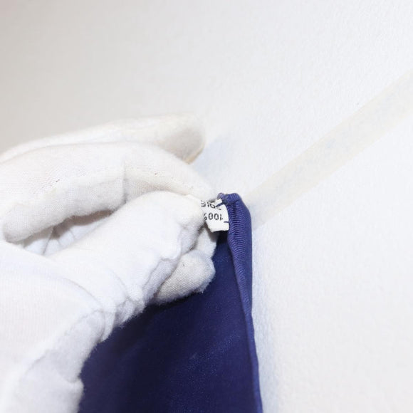 HERMES Carre 90 Scarf Silk ”BRIDE DE COUR” Blue Auth am9664