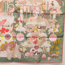 HERMES Carre 90 Scarf Silk ""PRECIOUS PARADISE"" Green Auth am9665M-10