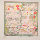HERMES Carre 90 Scarf Silk ""PRECIOUS PARADISE"" Green Auth am9665M-14