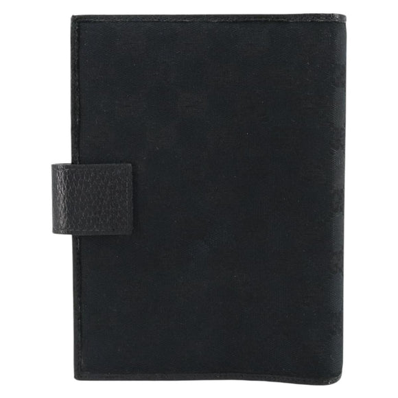 GUCCI GG Canvas Agenda Day Planner Cover Black 115241 Auth am9669