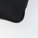 PRADA Shoulder Bag Nylon Black Gold Auth am9670-9