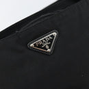 PRADA Shoulder Bag Nylon Black Gold Auth am9670-18