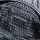 PRADA Shoulder Bag Nylon Black Gold Auth am9670-19