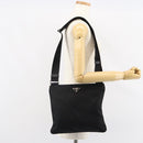 PRADA Shoulder Bag Nylon Black Gold Auth am9670-25
