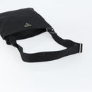PRADA Shoulder Bag Nylon Black Gold Auth am9670-7