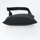 PRADA Shoulder Bag Nylon Black Gold Auth am9670-5