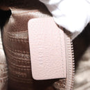 Salvatore Ferragamo Gancini Shoulder Bag Leather Beige Silver Auth am9671-12