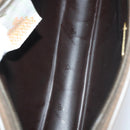 VALENTINO Clutch Bag PVC 3 Set Brown Beige Auth am9678-20