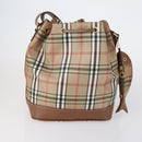 VALENTINO Clutch Bag PVC 3 Set Brown Beige Auth am9678-3