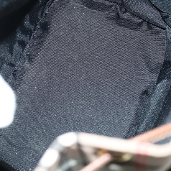 VALENTINO Clutch Bag PVC 3 Set Brown Beige Auth am9678