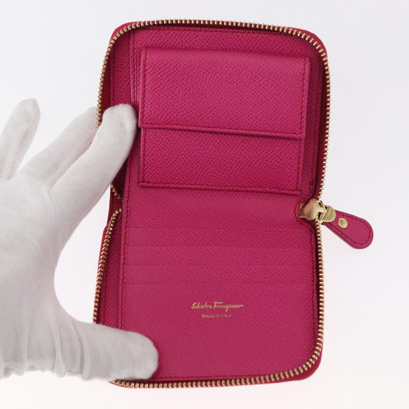 Salvatore Ferragamo Cartier Accessory Wallet 2 Set Pink Gold Auth am9679